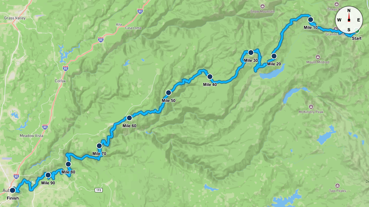 The Western States 100 Course