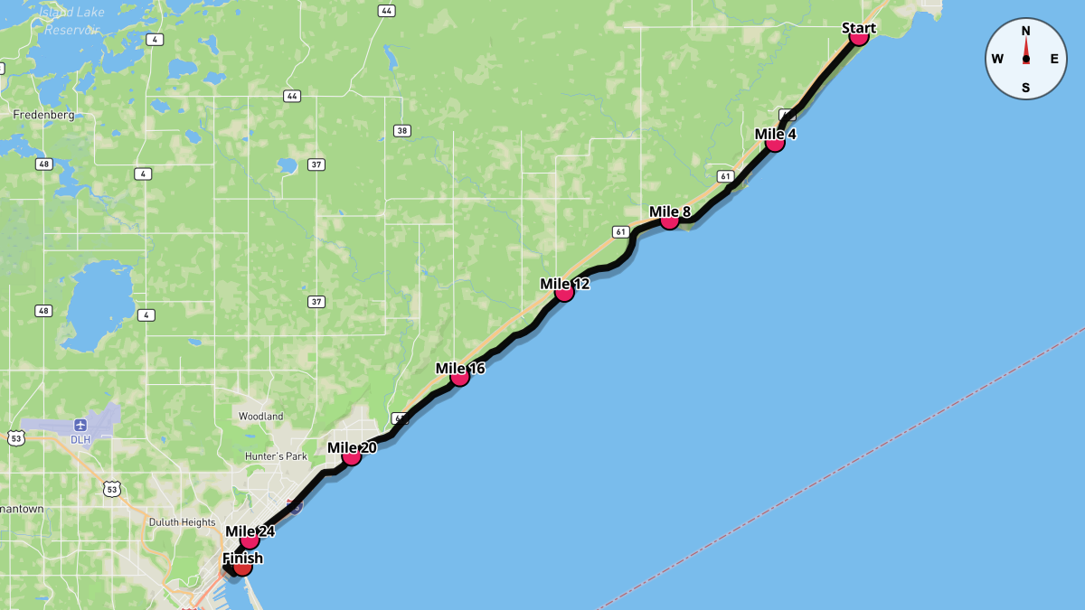 The Grandma's Marathon Course