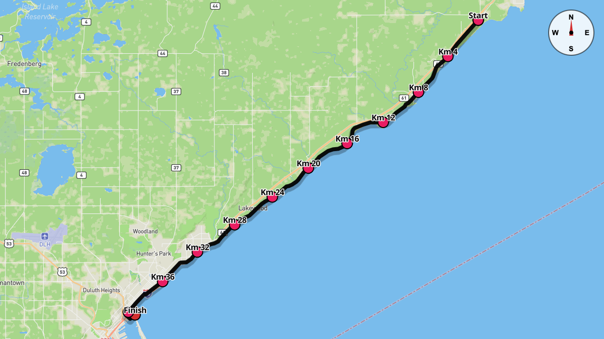 The Grandma's Marathon Course