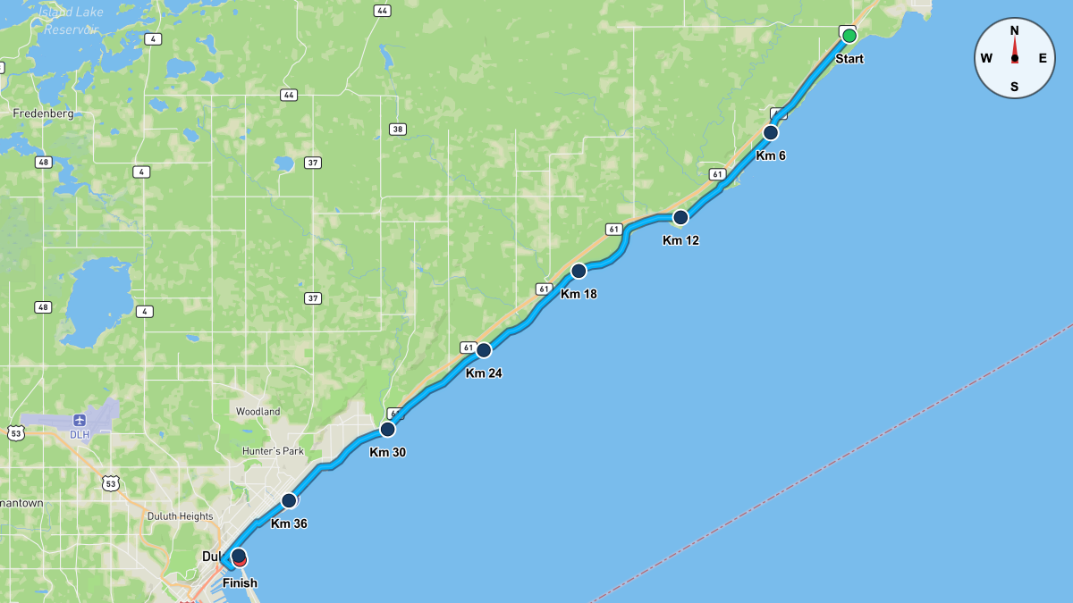 The Grandma's Marathon Course