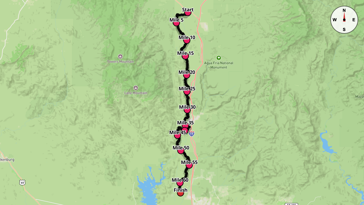 The Black Canyon Ultras - 100k Course