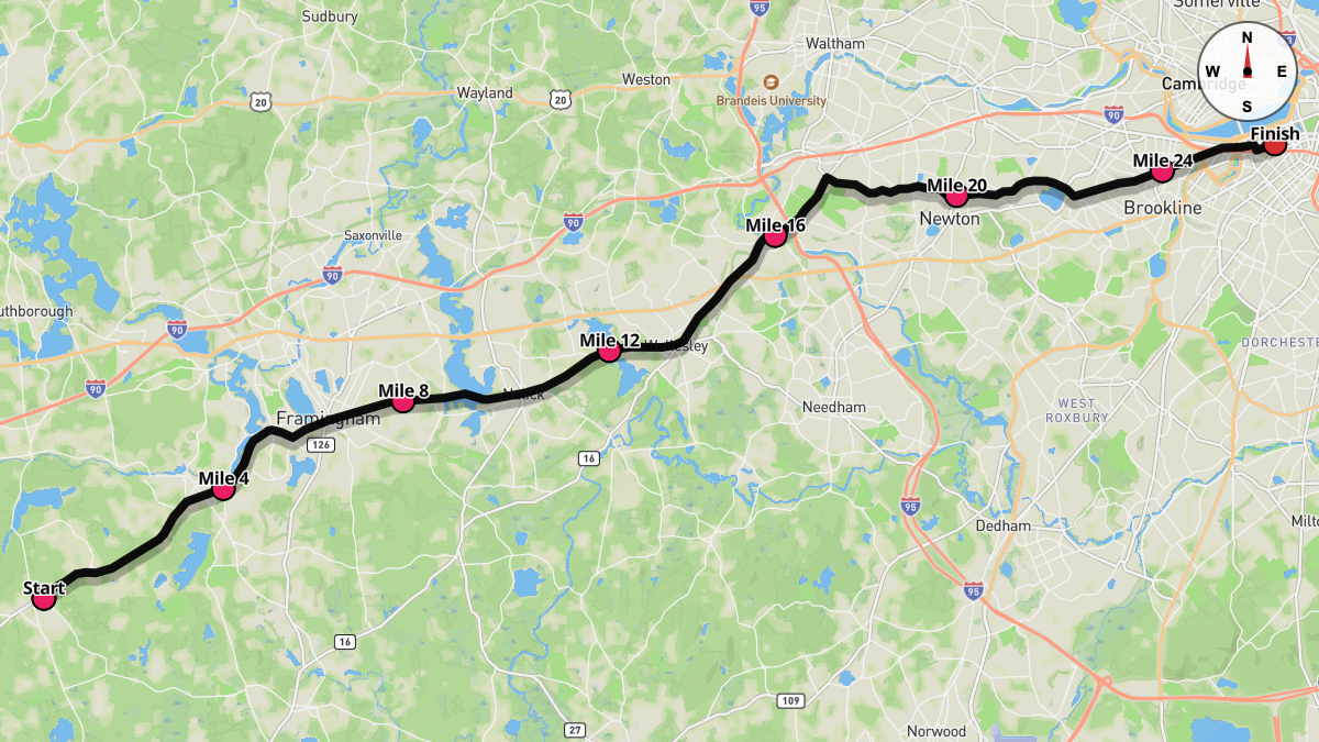 The Boston Marathon Course