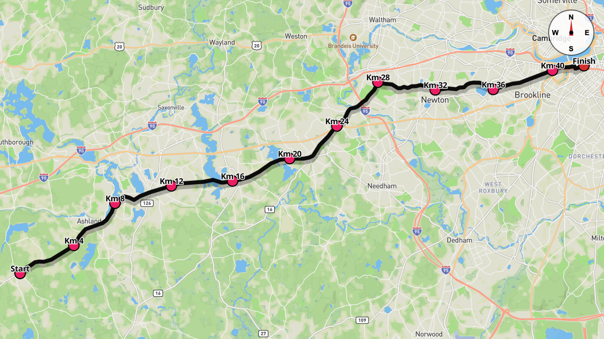 The Boston Marathon Course