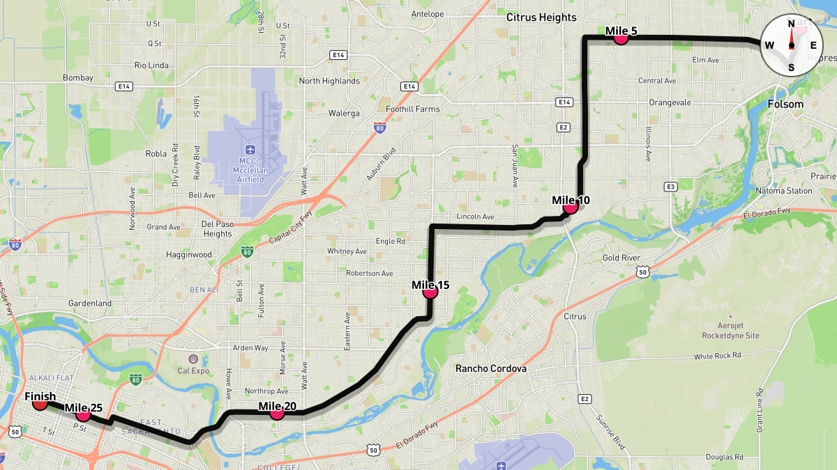 The California International Marathon Course