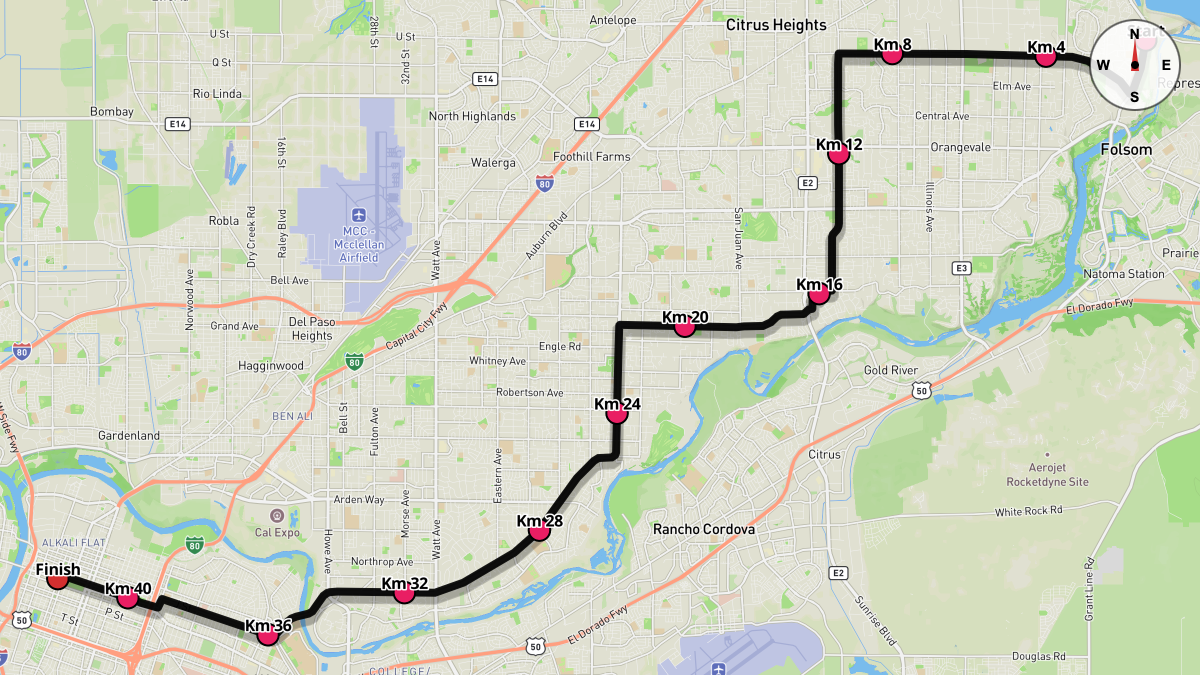 The California International Marathon Course